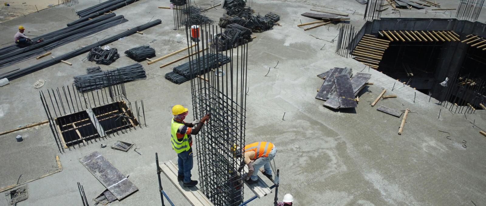 Baustelle von oben: Während alle arbeiten, bleibt das Büro unbesetzt